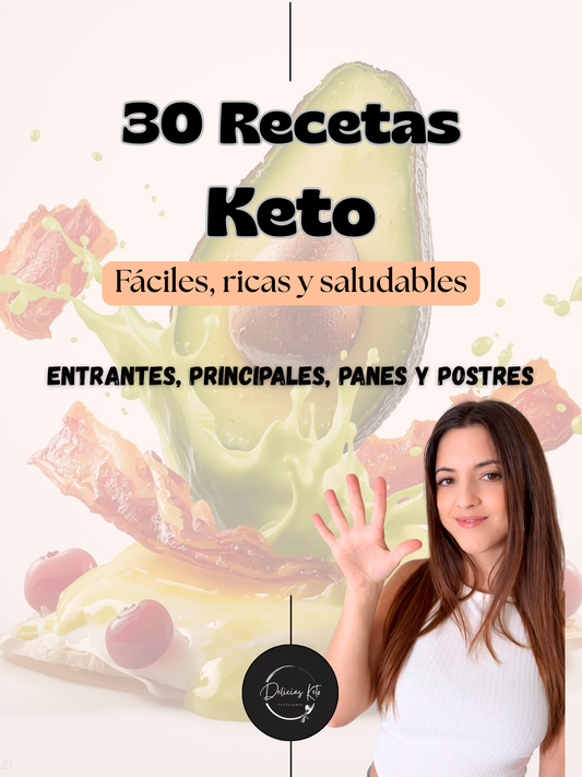 Ebook 30 recetas Keto fáciles, ricas y saludables